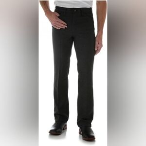Wrangler wrancher 34x32 dress pant jean boot cut heather black